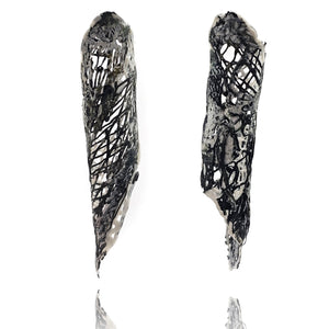 Spiral Black Earrings-Earrings-Sofia Björkman-Pistachios