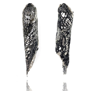 Spiral Black Earrings