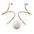 Spiral Drop Earrings Large - Gold-Earrings-Yoko Takirai-Pistachios