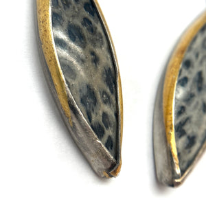 Spotted Jasper and Gold Earrings-Earrings-Austin Titus-Pistachios