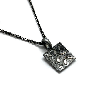 Square Ice Pendant-Necklaces-Elizabeth Garvin-Pistachios