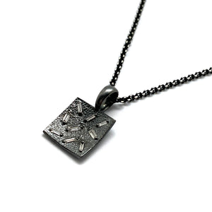 Square Ice Pendant-Necklaces-Elizabeth Garvin-Pistachios