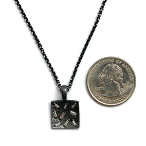 Square Ice Pendant-Necklaces-Elizabeth Garvin-Pistachios