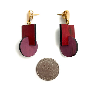 Square and Round Earrings-Earrings-Cristina Zani-Pistachios