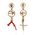Stacey Lee Webber - "Soaring Eagle Coral & Pearl Drops"-Earrings-Earrings Galore-Pistachios