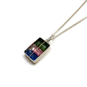 Stacked Stone Necklace-Necklaces-Hilary Finck-Pistachios