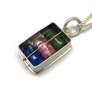 Stacked Stone Necklace-Necklaces-Hilary Finck-Pistachios
