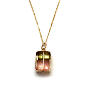 Stacked Tourmaline Necklace-Necklaces-Hilary Finck-Pistachios