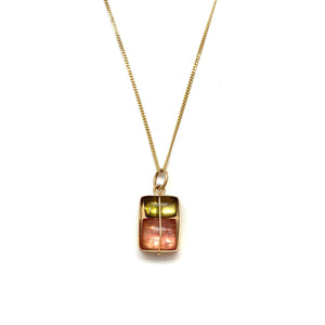 Stacked Tourmaline Necklace-Necklaces-Hilary Finck-Pistachios