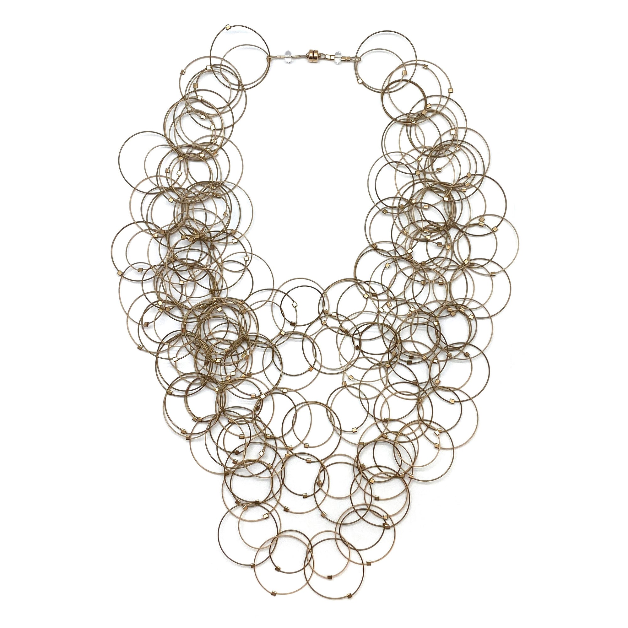 Stainless Steel Circle Collar Necklace-Necklaces-Meghan Riley-Pistachios