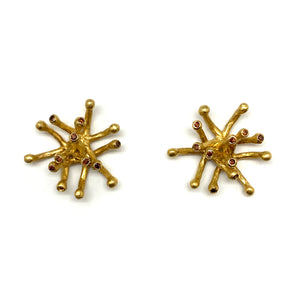 Starburst Stud Earrings-Earrings-Liaung-Chung Yen-Pistachios