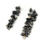 Starburst Studs with Long Silver Petal Jackets-Earrings-So Young Park-Pistachios