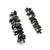 Starburst Studs with Long Silver Petal Jackets-Earrings-So Young Park-Pistachios