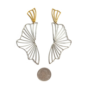 Statement Butterfly Earrings-Earrings-Georgia Charal-Pistachios