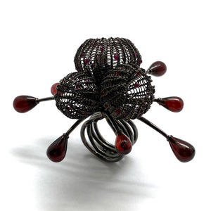 Statement Garnet Ring-Rings-Sowon Joo-Pistachios