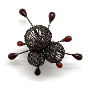 Statement Garnet Ring-Rings-Sowon Joo-Pistachios