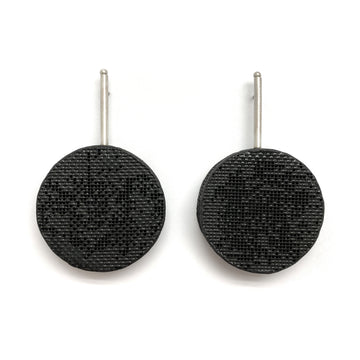 Steel Circle Drop Earrings