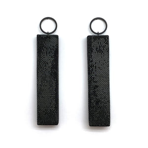 Steel Rectangle and Circle Earrings-Earrings-Sandra Salaices-Pistachios