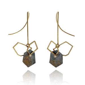 Stepping Stone Earrings-Earrings-Liaung-Chung Yen-Pistachios