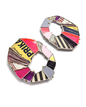 Stepping on Metal Barnacles Earrings - Pistachios