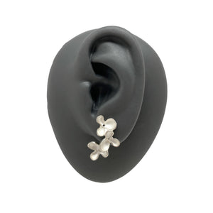 Sterling Silver Descending Flower Studs-Earrings-Sarah Richardson-Pistachios
