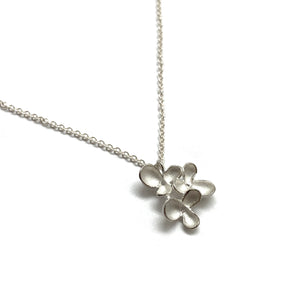 Sterling Silver Flower Cluster Necklace-Necklaces-Sarah Richardson-Pistachios