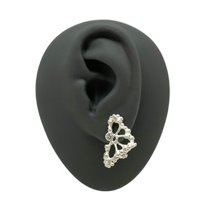 Sterling Silver Lace Studs-Earrings-Anna Krol-Pistachios