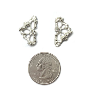 Sterling Silver Lace Studs-Earrings-Anna Krol-Pistachios