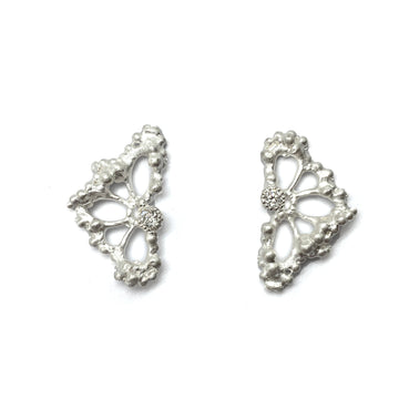 Sterling Silver Lace Studs