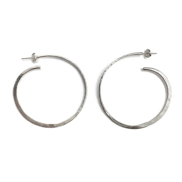 Sterling Silver Large Hoops