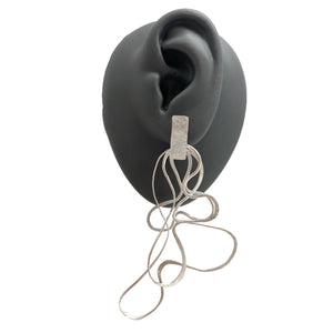 Sterling Silver Organic Earrings-Earrings-Biba Schutz-Pistachios