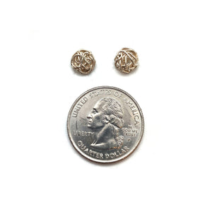 Sterling Silver Tangle Studs-Earrings-Erich Durrer-Pistachios