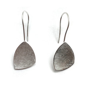 Sterling Silver Triangle Earrings-Earrings-Manuela Carl-Pistachios