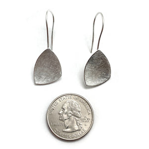 Sterling Silver Triangle Earrings-Earrings-Manuela Carl-Pistachios