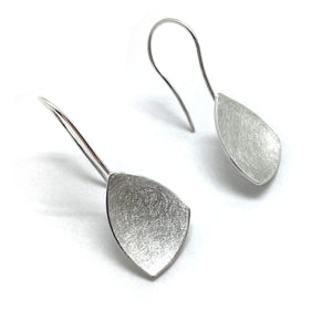 Sterling Silver Triangle Earrings-Earrings-Manuela Carl-Pistachios