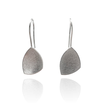 Sterling Silver Triangle Earrings
