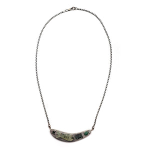 Stone Fish Pendant-Necklaces-Joanna Gollberg-Pistachios