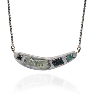 Stone Fish Pendant-Necklaces-Joanna Gollberg-Pistachios