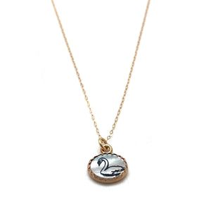 Swan Necklace-Necklaces-Kelly Jean Conroy-Pistachios