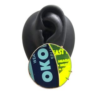 Take the Blue Pill Earrings-Earrings-Carin Jones-Pistachios
