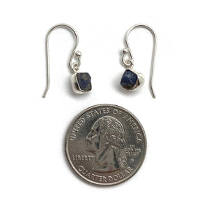 Tanzanite and Silver Earrings-Earrings-Julia Cabral-Pistachios