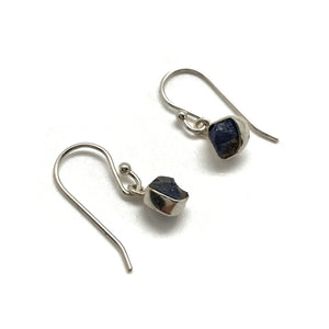 Tanzanite and Silver Earrings-Earrings-Julia Cabral-Pistachios