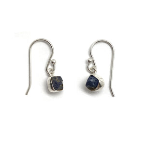Tanzanite and Silver Earrings-Earrings-Julia Cabral-Pistachios