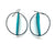 Teal Oval Earrings-Earrings-Myung Urso-Pistachios