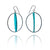 Teal Oval Earrings-Earrings-Myung Urso-Pistachios