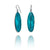 Teal Oval Earrings-Earrings-Myung Urso-Pistachios