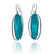 Teal Oval Earrings-Earrings-Myung Urso-Pistachios