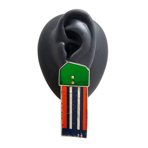 Tear Off Track Pants Earrings-Earrings-Carin Jones-Pistachios