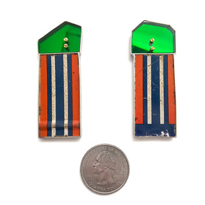 Tear Off Track Pants Earrings-Earrings-Carin Jones-Pistachios