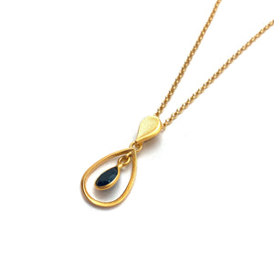 Teardrop Spinel Drop Pendant-Necklaces-Bernd Wolf-Pistachios